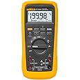 Fluke 87V MAX True-RMS Digital Multimeter, Rugged, Waterproof and Dustproof IP67 Rated, Up to 800 Hour Battery Capacity, Built-In Thermometer, Withstands Drops Up To 13 Feet, Includes TL175 Test Leads