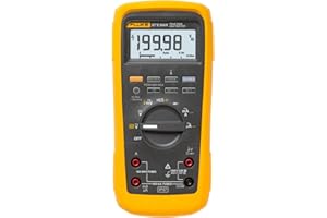 Fluke 87V MAX True-RMS Digital Multimeter, Rugged, Waterproof and Dustproof IP67 Rated, Up to 800 Hour Battery Capacity, Built-In Thermometer, Withstands Drops Up To 13 Feet, Includes TL175 Test Leads