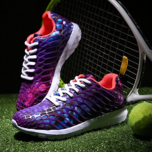 Mysky Fashion Unisex Women Men Leisure Camouflage Comfortable Cross Tie Mesh Running Sport Shoes Sneakers - Thumbnail 5