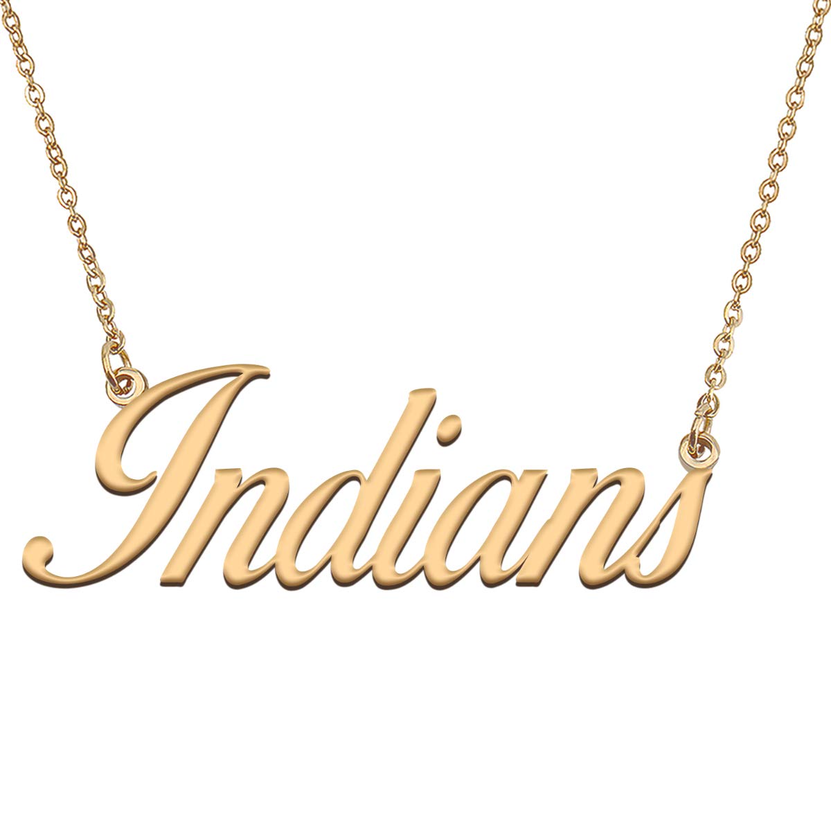 HUAN XUN Customized Custom Simple Any Name Necklace