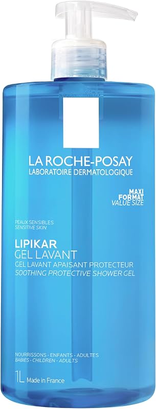 , Lipikar Gel Lavant, Gel de Ducha Calmante, 1000 ml
