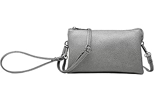 JEN & CO. Riley Vegan Leather Crossbody Bag for Women - Small Clutch or Purse, Wallet Bags, Wristlet & Strap