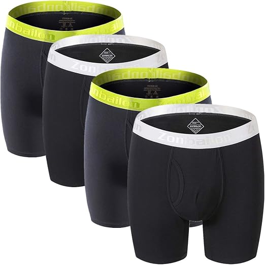 Mens Underwear Bamboo Big and Tall Long Leg Boxer Briefs Men Pack M L XL XXL 3XL at Amazon Men’s