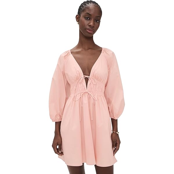 WAYF Women's Leighton Mini Dress, Espresso, XS at Amazon Women's