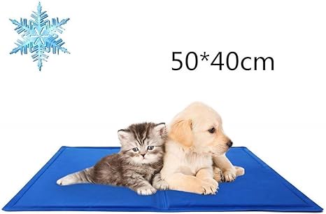 Daoxu Tapis Frais Pour Chien Ou Chat Self Refroidissement Gel Tapis Pad Lit Matelas Soulagement De La Chaleur Non Toxique M 50 X 40 Cm