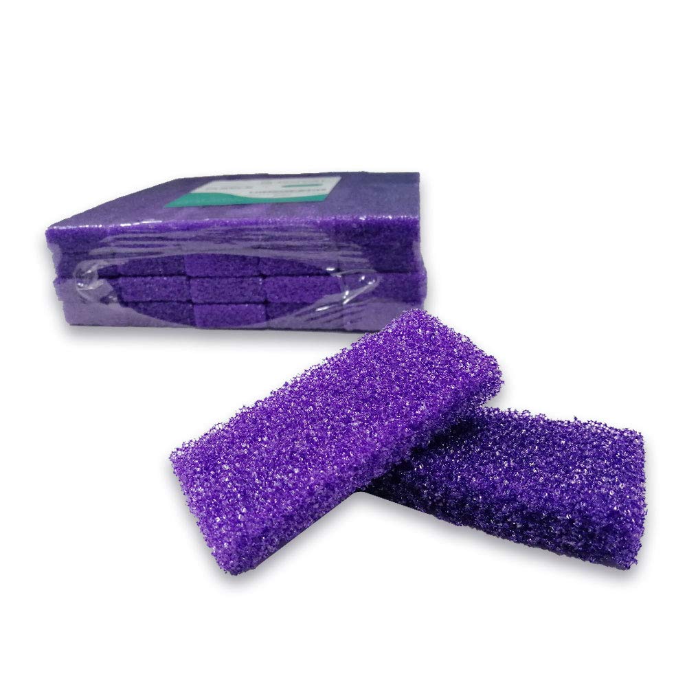 Disposable Pedicure Scrubber Callus Remover Pumice Stone for Foot Care Purple Coarse, 40 PCS: Beauty