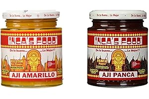 INC'A FOOD Inca's Food Mixed Sampler - Aji Amarillo, Aji Panca 7.5 OZ (2 Jars)