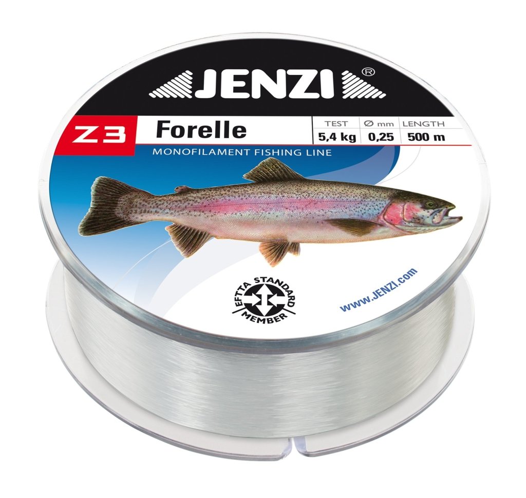 Jenzi Z3 Line Trout Fishing Line, Fishing Accessories, 0.22 mm 4.0 kg 500 m