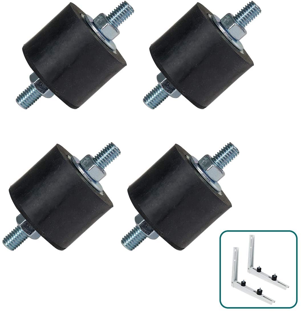 Photo 1 of Daisypower Air Conditioner Rubber Vibration Mounting Bracket,M8 Anti-Vibration Isolator Pads for Outdoor Ductless Mini Split Units AC Condensers