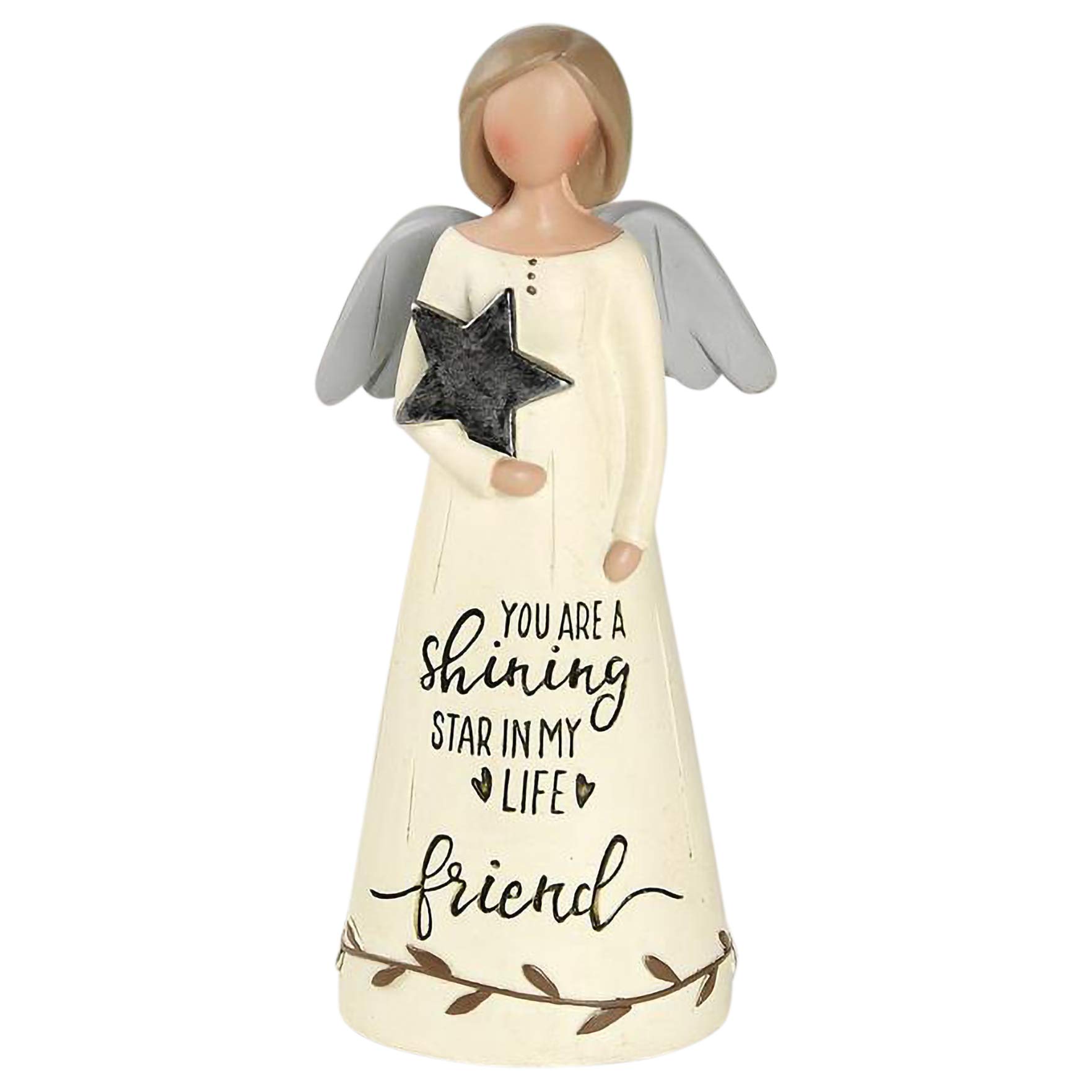 Blossom Bucket Angel Figurine Friend You Are A Shining Star Guardian Angel Sentimental Gift 12144