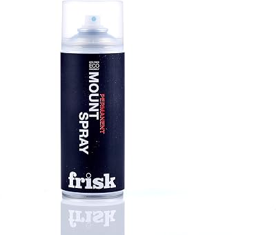 Frisk Permanent Mount Spray 400ml Colourless Adhesive for Artwork Photos