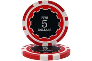 Brybelly Eclipse Poker Chips Heavyweight 14-gram Clay Composite - Pack of 50
