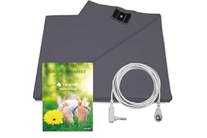 NIULAFR 27"x 52"Grounding Sheet with Nature Cotton Silver Fiber - with Grounding Cord, Grounding Keep Good Sleep, Natural Health