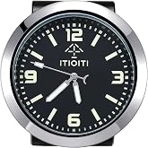 ITIOITI Car Dashboard Clock, 4.3cm Luminous Stick On Analog, No Drilling | Luminous analog dial glows in the dark; 4.3 cm face; battery already installed; stick on with pads, no drilling or wiring