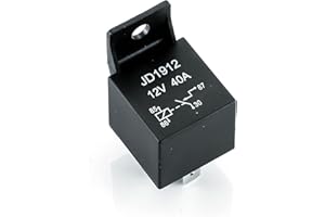 KD KISONIED JD1912 Automotive Relay 12V 40A 4-Pin for Cars Trucks Vans Motorcycles Boats Switches Diesel Engines Starters