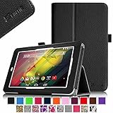 Fintie HP 7 Plus (Model 1301) Folio Case - Premium Vegan Leather Cover with Stylus Loop (Will Only Fit HP 7 Plus 1301US 7-inch Android Tablet) - Black