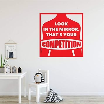 Etiqueta De La Pared Del Vinilo Citas De La Aptitud Calcomanias