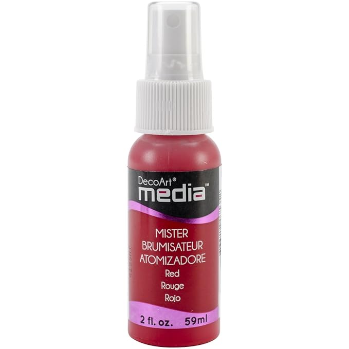 DecoArt Media Acrylic Mister, 2-Ounce, Red
