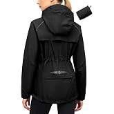 Little Donkey Andy Women's Packable Waterproof Cycling Rain Jacket &amp; Hood | Lightweight 1OO% Waterproof Rain Jacket, Adjustable Waist, Sun Protection UPF 50+, Quick Dry , Ideal for Cycling Golf Hiking