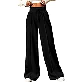 BTFBM Womens Wide Leg Sweatpants Casual Loose Solid Color Pants Comfy Lounge Joggers Baggy Sweatpants Pockets