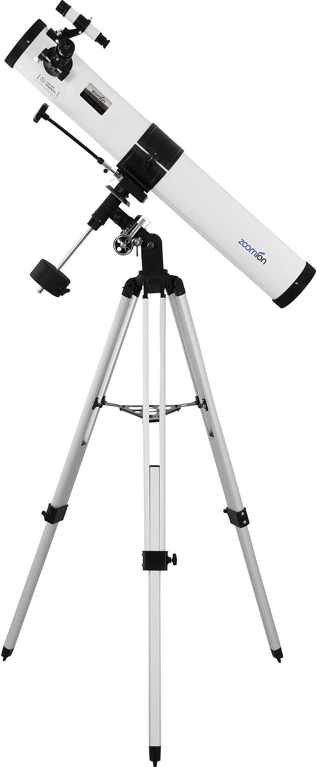 Zoomion Voyager 76/900 EQ reflector telescope, Astronomical Telescope Set including tripod - Image 3