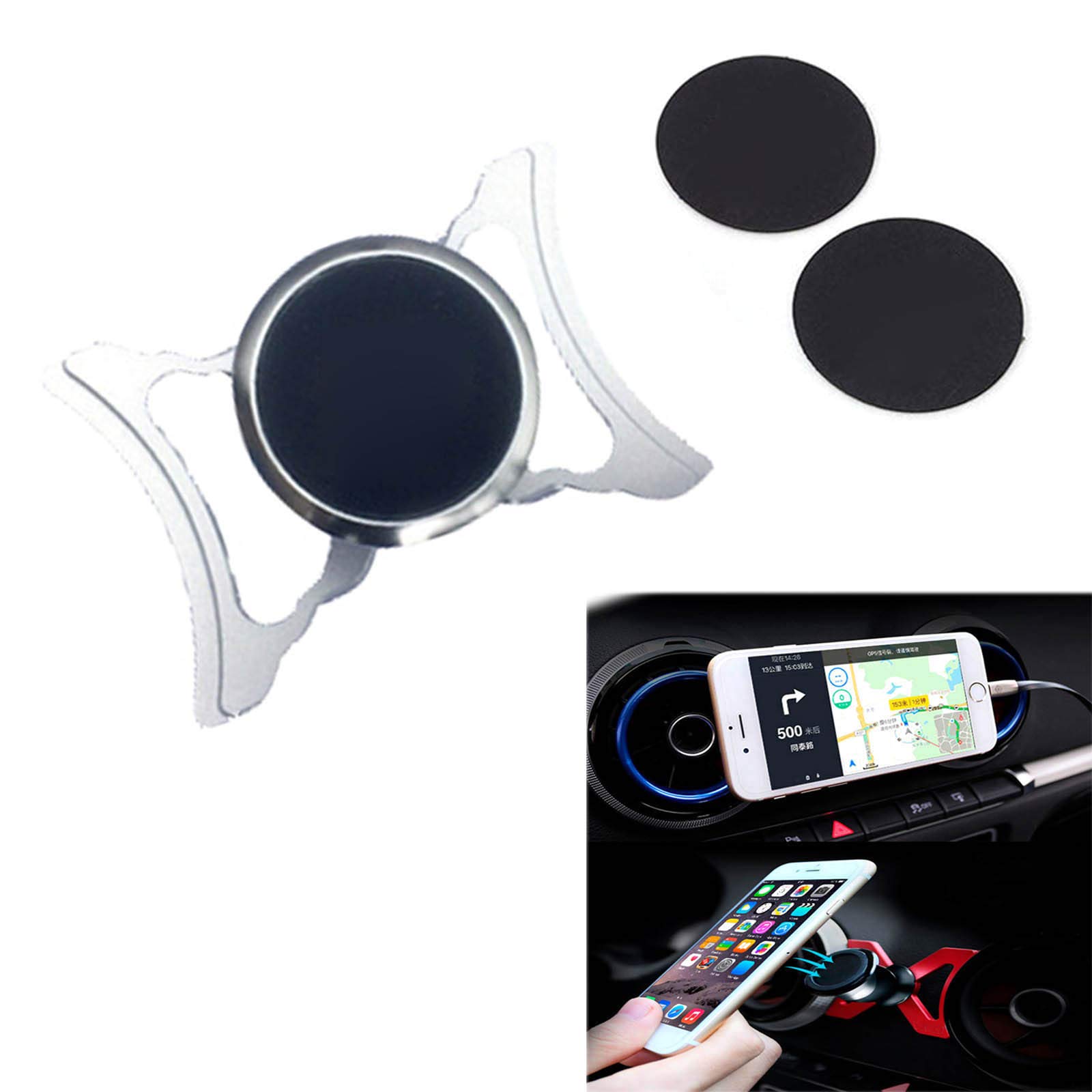 LICHIFIT Car Air Vent Outlet Mount Phone Holder 360-Degree Rotary Swivel Cell Phone Magnetic Cradle for Audi A3 / S3 8V 2014-2019