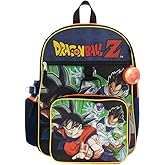 BIOWORLD Mens Dragon Ball Z 4-Piece Backpack Set (Little Kid/Big Kid), Orange, One size