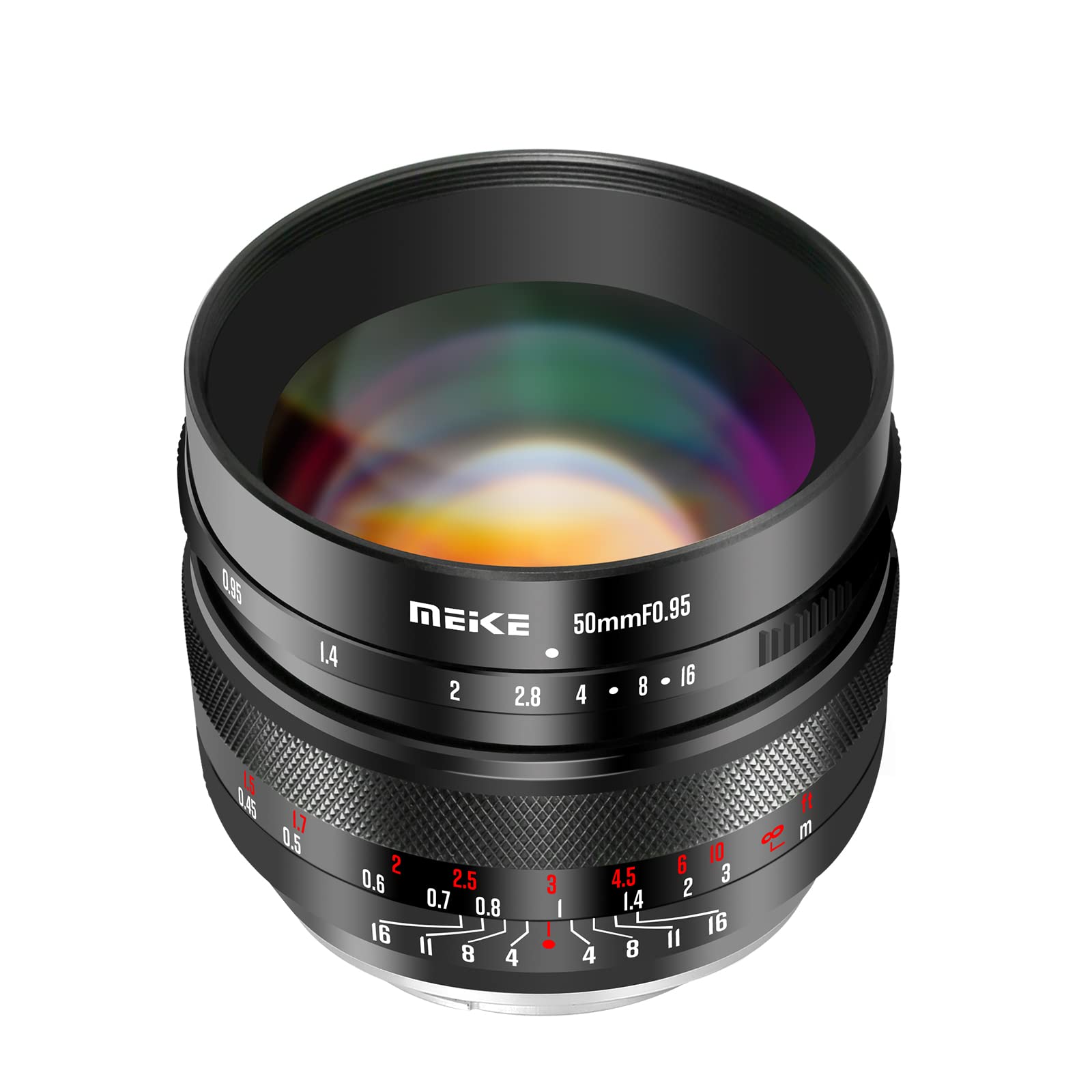 Meike 50mm f0.95 Large Aperture Manual Focus APS-C Lens Compatible with Sony E Mount Mirrorless Cameras A6400 A5000 A5100 A6000 A6100 A6300 A6500 A6600 A6700 ZV-E10