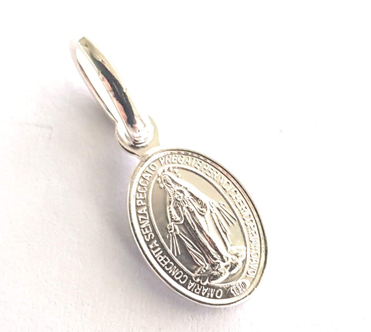 Genuine 925 Sterling Silver Jewellery Charm Pendant Religious Christian Miraculous Virgin Mary Medal Small Buy Online In Andorra At Andorra Desertcart Com Productid 73258411