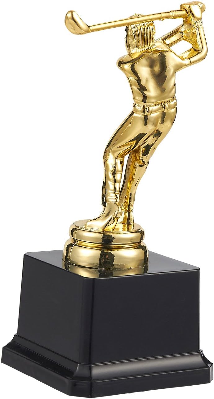 Juvale Golf Trophy - Gold Award Trophy for Golf Tournaments, Competitions, Parties, 3 x 7 x 3 Inches : Sports & Outdoors