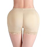 Aivtalk Women Butt Lifter High Waist Padded Hip Enhancer Underwear Seamless Lace Body Shaper Firm Control Boyshorts