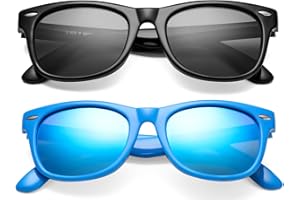 NULOOQ Kids Polarized Sunglasses for Boys Girls – TPEE Unbreakable Flexible Frame 100% UV Protection Age 3-8