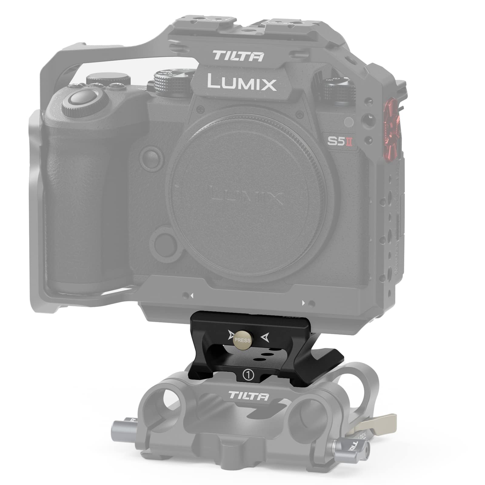 TILTA LWS Baseplate Adapter Type I with ARCA Receiver Black TA-LBA1-B