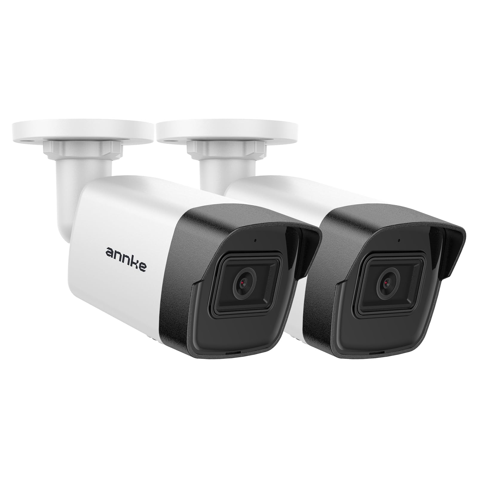 Photo 1 of ANNKE 2 Pack 5MP PoE Bullet Security Cameras with Mic/Audio, Outdoor IP Cameras with 2.8mm Lens Wide Angle, 100ft Color Night Vision, IP67 Waterproof, RTSP, 5MP@20fps, Up to 256GB Micro SD Card- C500