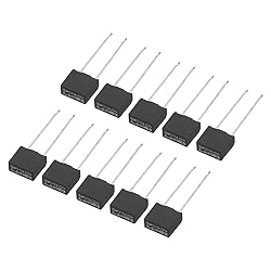 uxcell 30Pcs DIP Mounted Miniature Square Slow Blow