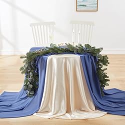 MaiMaiSuan 60" Wide Dusty Blue Chiffon Fabric by