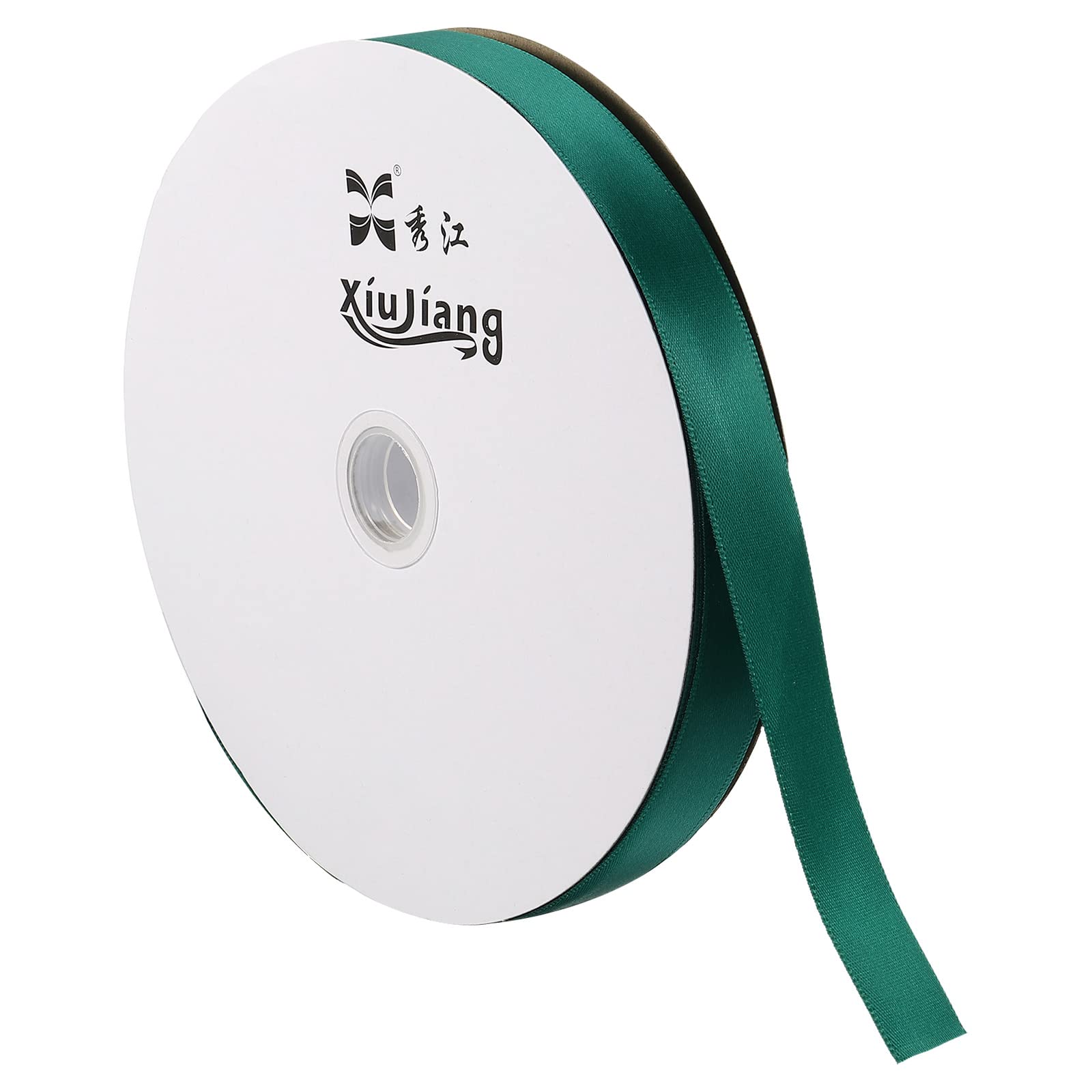 PATIKIL 0.79 Inch Wide 100 Yards Satin Ribbon, Solid Crafts Roll for Party Home DIY Wrapping Decoration Emerald Green