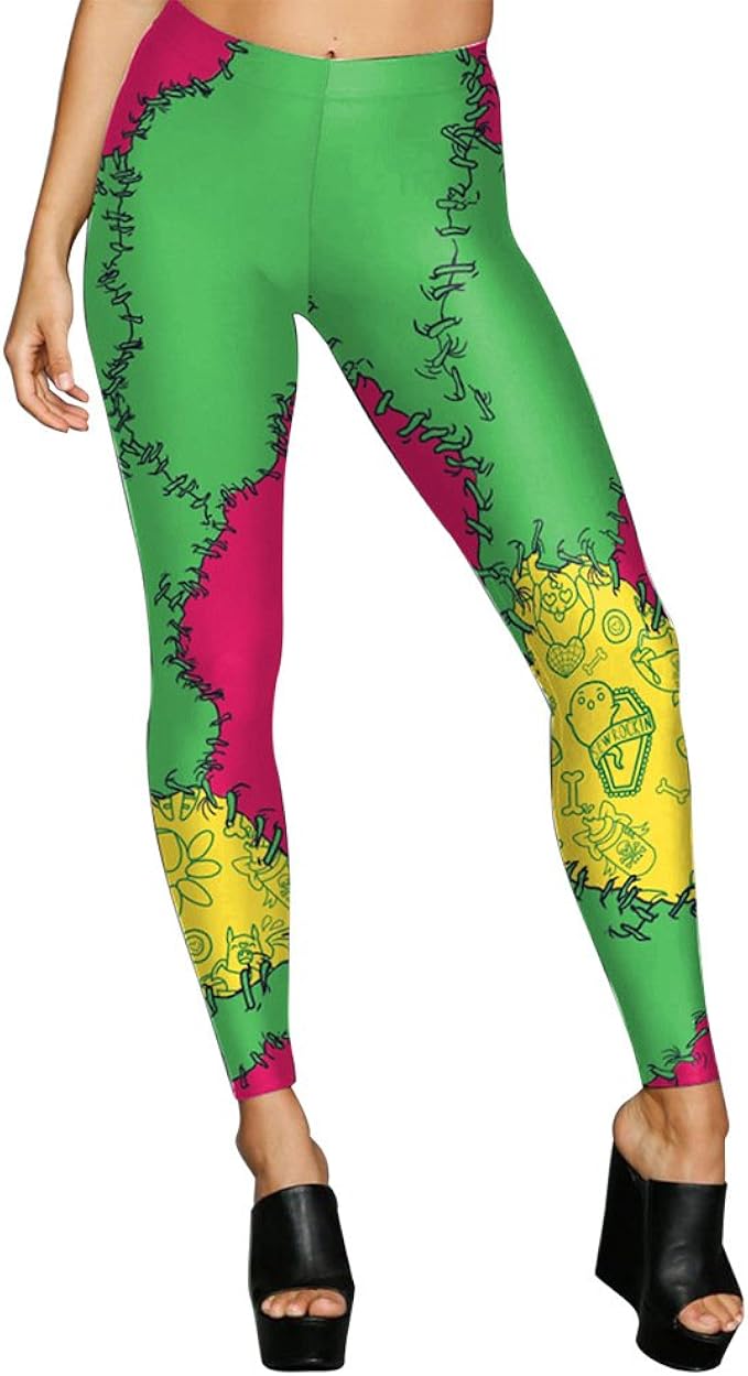 skeleton running leggings