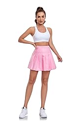 Pleated Skirt for Girls Pink School Uniform Mini