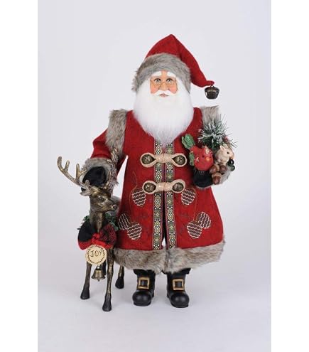 Amazon.com: Karen Didion Originals Train Santa Figurine, 17 Inches