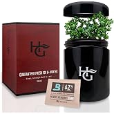 Herb Guard - Half Oz Airtight Jar and Smell Proof Containers (250 ml) Comes with Humidity Pack to Keep Goods Fresh for Months