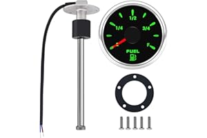 KAOLALI Fuel Sending Marine Fuel Gauge Sender Stainless Steel Unit Boat and Fuel Gauge Sending Unit Fuel Water Level Sensor for Vehicle Truck 240-33ohms 20" (500mm)