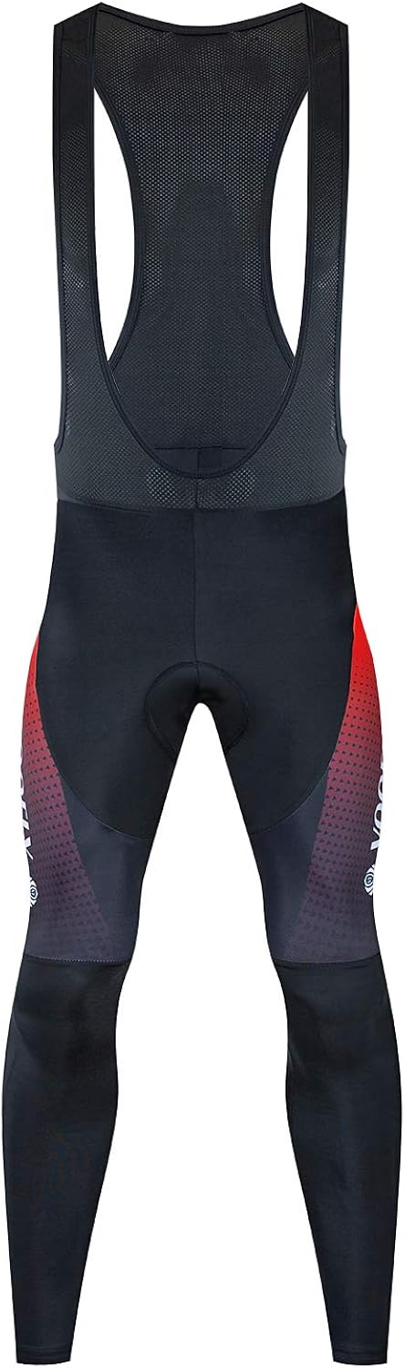 voofly Cycling Bib Pants for Men Gel Padded Compression Bike Riding Leggings Stretch Bicycle Tights: Clothing