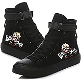 DHSPKN Anime Mha Canvas Shoes Deku Izuku Todoroki Sneakers Anime Cosplay High top Canvas Shoes