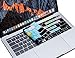 XSKN Shortcut MAC OS X Keyboard Skin Cover for Apple New MacBook Pro 13 (Model A1708, No Touch Bar) & Apple MacBook 12 (Model A1534) (US Layout)