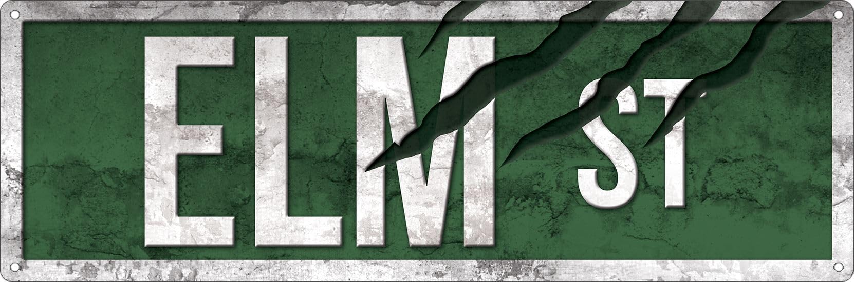 Grindstore Elm Street Slim Tin Sign, Multi-Colour, 10.1 x 30.5 x 0.1 cm