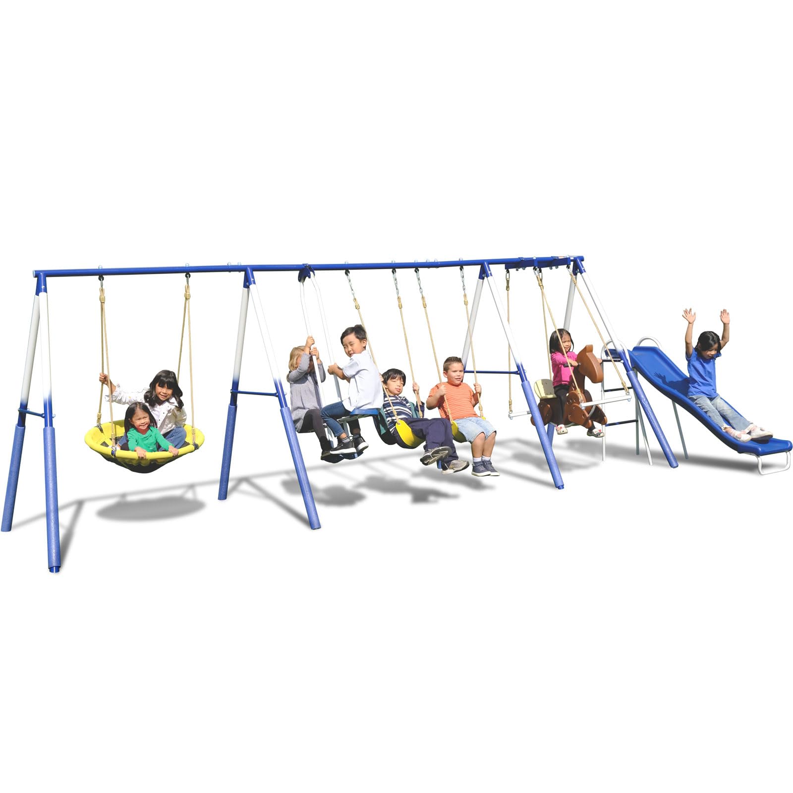 Photo 1 of Sportspower Super 8 Fun Metal Swing Set with Slide
