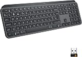 Logitech MX Keys Advanced Illuminated Wireless Keyboard UK QWERTY Graphite Black
