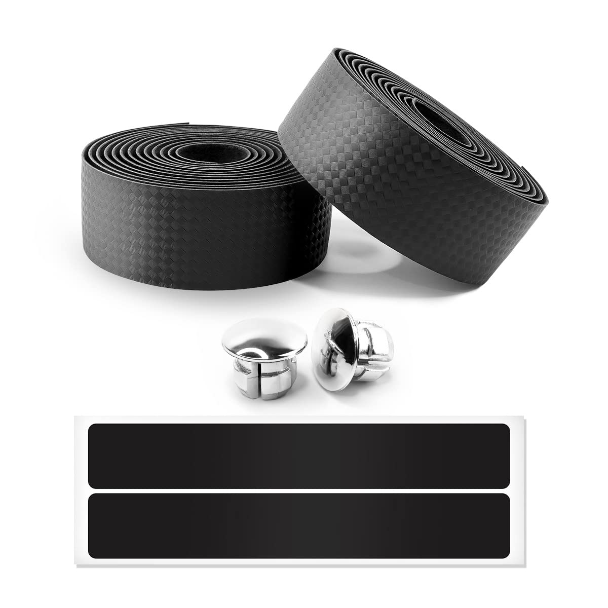 Hwanjia Bike Handlebar Tapes EVA Bicycle Bar Tape Cycling Handle Wraps with Reflective Bar Plugs for Touring Cycling and Road Racing