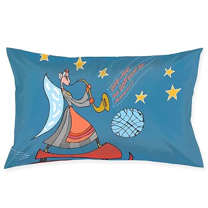 Amazon Com Funny Christmas Female Blowing The Horn God Jul
